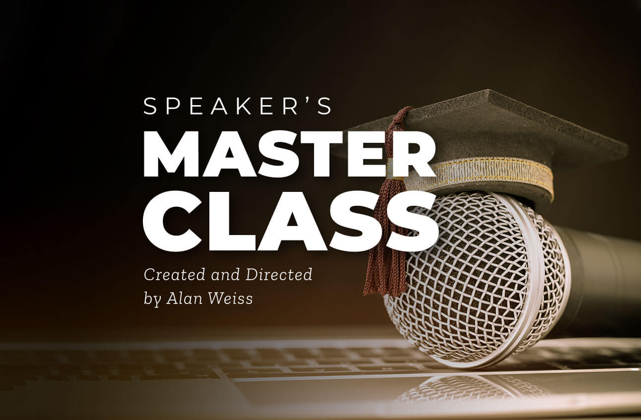 This is a unique experience for the professional speaker who wants to become world class and depart from the crowd. The goal is simple: To take you in two days from good to incredible, from competent to charismatic. You will be able to command a room and command fees commensurate with your presence and results.