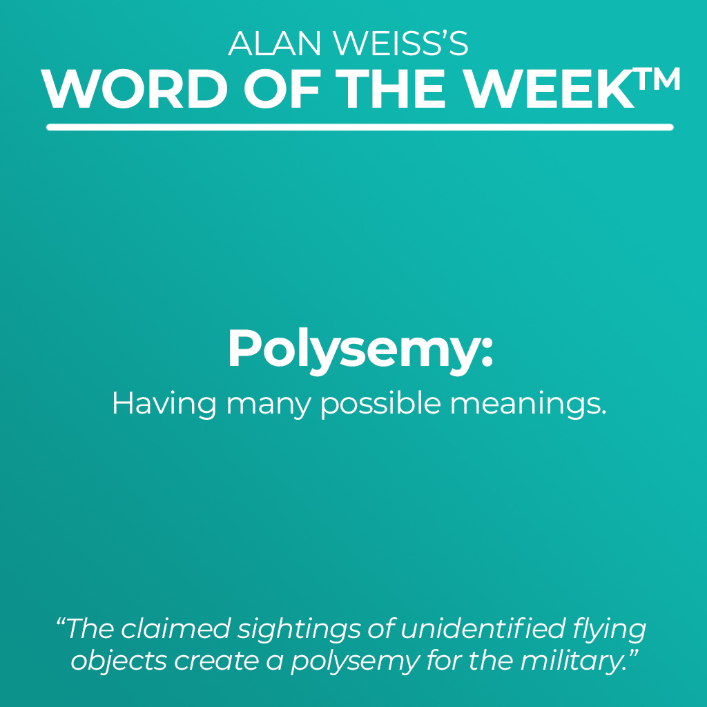 Word Of The Week Polysemy