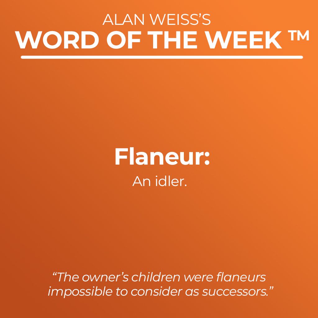 Word Of The week Flaneur 