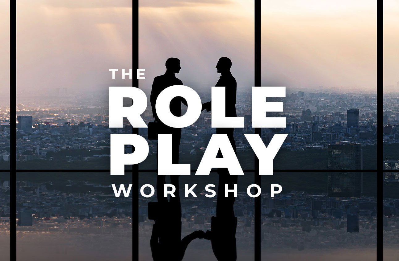 Join me in an intimate setting for a day of role play where we exchange roles and practice from “both sides.”